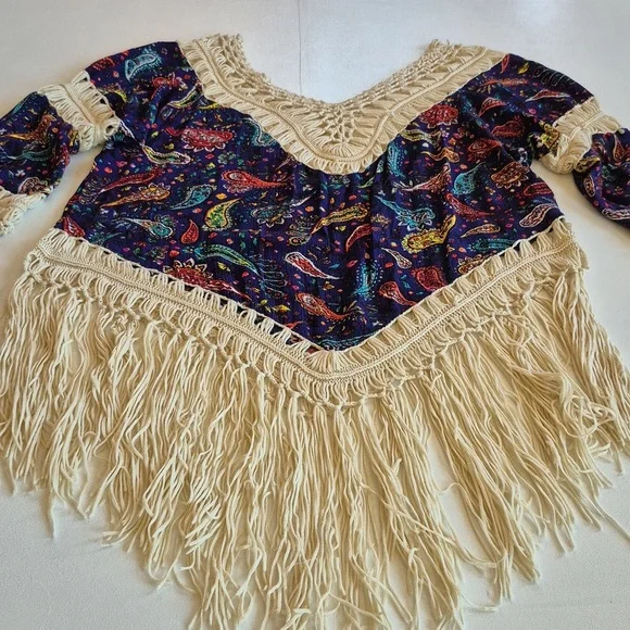Macrame Boho Paisley Top - Picture 4 of 4
